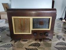 Ancien Poste Récepteur radio TSF à lampes  Decretet Thomson En Bois 