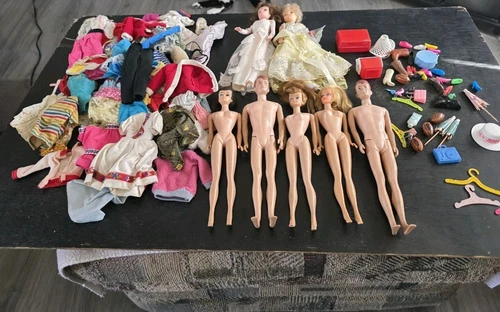 Vintage 1960's Lot Barbie Dolls Allen, Clothes & Accessories