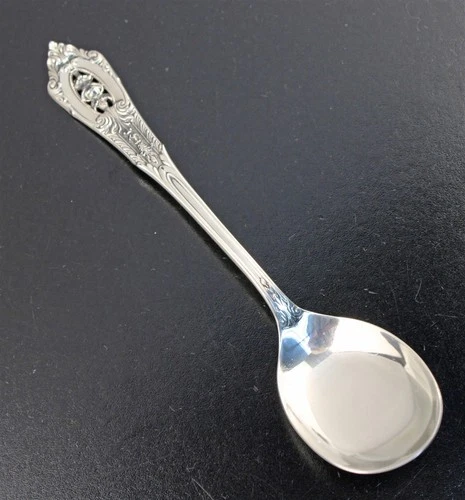 Wallace Sterling Rose Point 5 1/8" Sherbet / Ice Cream Spoons