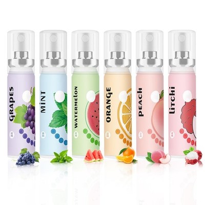 6PCS Fresh Breath Spray,Fruity Flavour Mouth Spray Freshener Spray Set,Peache...