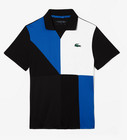 Men's Slim Fit Ultra-Dry Piqué Tennis Polo Shirt, Blue/White, Sz S (3)