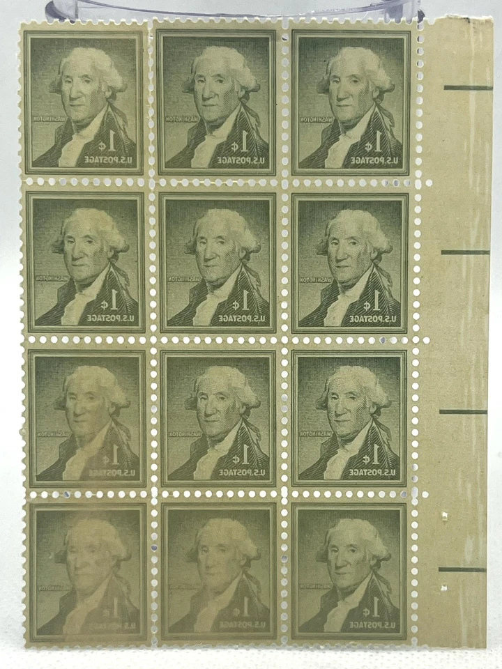 1954 George Washington 1 Cent Green 12 Stamps Rare & Unused Scott #1031 MNH - Image 2 of 2
