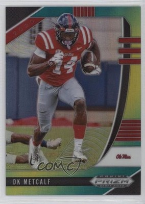 2020 Panini Prizm Draft Picks Green & Yellow Prizm 29/249 DK Metcalf #41 1pk2