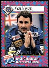 Nigel Mansell 1993 Sports Illustrated SI for Kids #114 Grand Prix Driver Racing