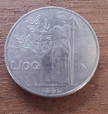 100 LIRE PICCOLI MINERVA 1990 - #6