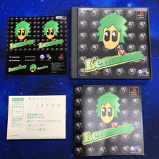 3D Lemmings W/Case Manual Sticker Playstation PS1 Used Game Very Good NTSC-J JP