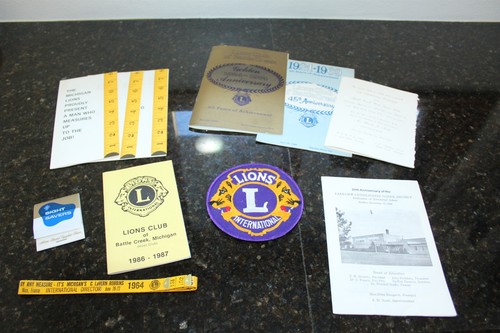 Vintage Lions Club International Memorabilia Collection Advertising Patch + More - Picture 2 of 8