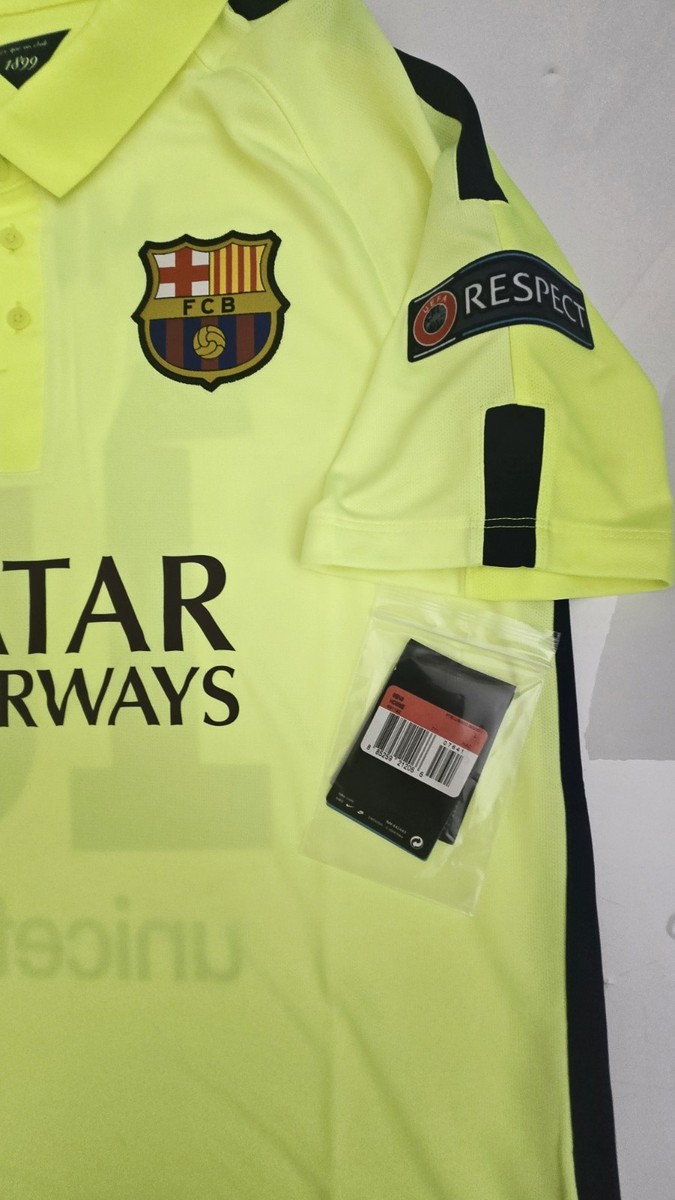 2014/15 NIKE FC BARCELONA #10 MESSI 3RD FOOTBALL SOCCER JERSEY