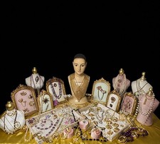 VTG 91 Pc Jewelry Lot Crown Trifari Coro Napier Florenza Sterling GF Deco Lisner