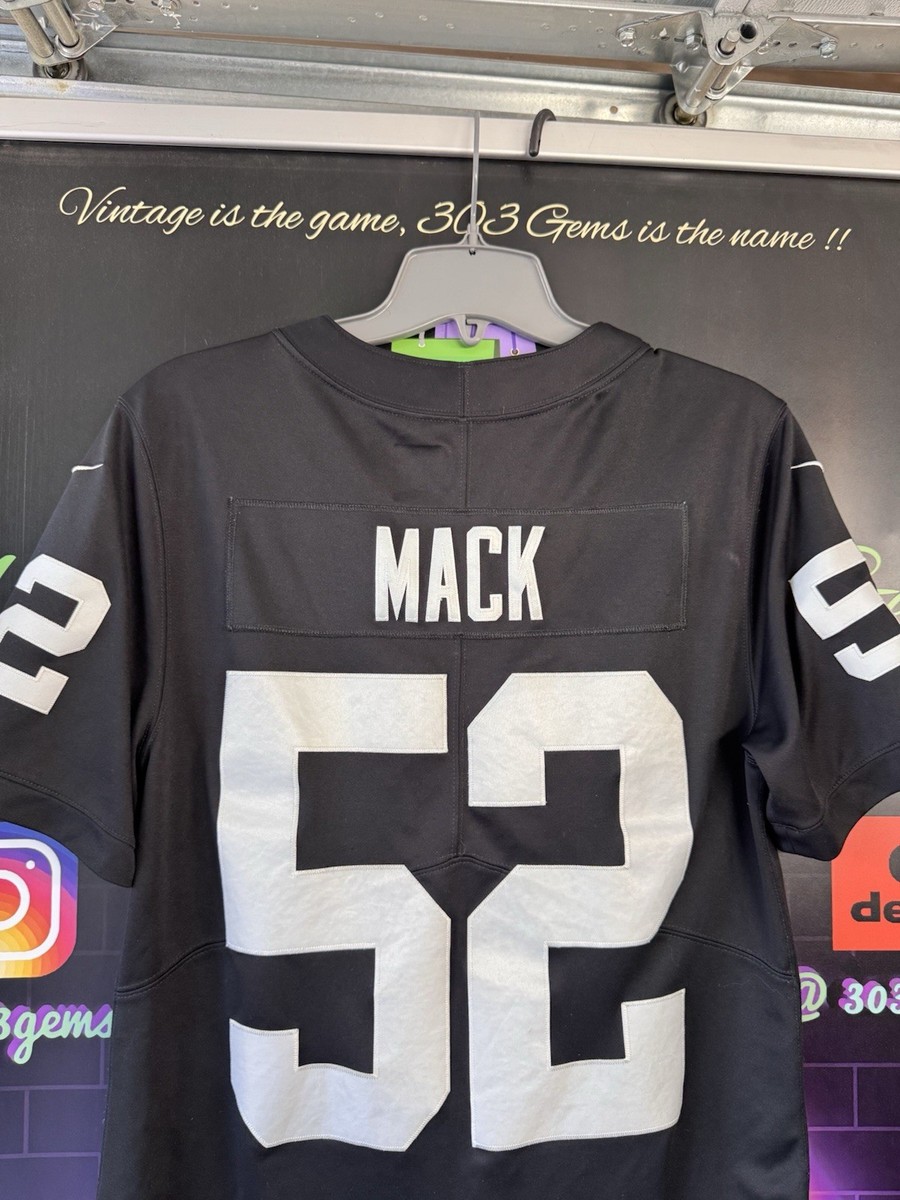 Authentic Nike Khalil Mack #52 Oakland Raiders Vapor Black Limited