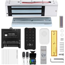 Door Access Control System Kit Set with 1200lbs Electric Magnetic Lock, RFID ...