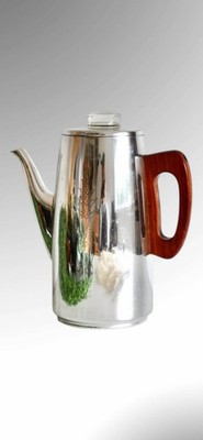 Mid Century J221 Sona Herd Kaffeemaschine Kaffeekanne mit Holzgriff