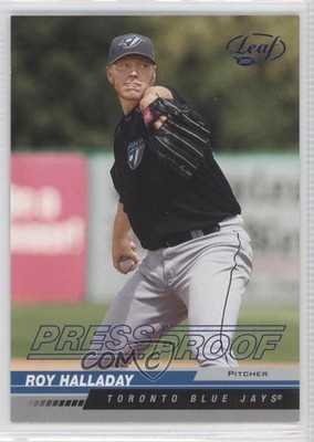 2005 Leaf Blue Press Proof 59/75 Roy Halladay #199 HOF 0a1