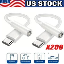 USB-C Type C to 3.5mm AUX Headphone Jack Adapter Lot For iPhone 17/Android Phone
