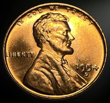 1954 D Denver Lincoln Wheat Cent Gem Brilliant Uncirculated Bu