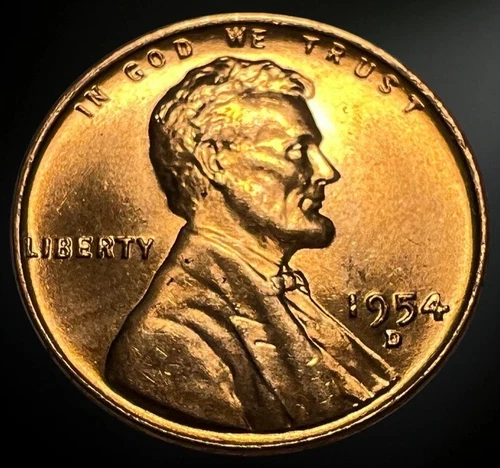1954 D Denver Lincoln Wheat Cent Brilliant Uncirculated (BU)