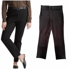 Quince Ultra-Stretch Ponte Straight Leg 4-Pocket Pants Small Petite