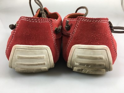 Donald J Pliner 8 Braden Red Suede Driving Mocs Slip-on Deck 