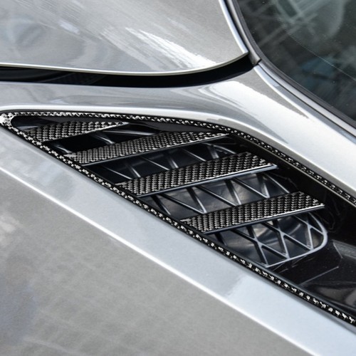 Real Carbon Fiber Rear Side Fender Air Intake Cover Trim For Corvette C7 2014-19 - Bild 3 von 10