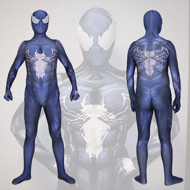 Cosplay Spider-Man Jumpsuit for Boys Kids Costume Bodysuit Suit Halloween Party - Image 4 of 4