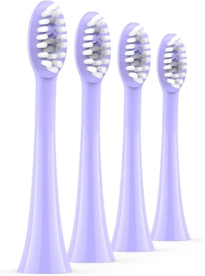 Ordo Sonic Toothbrush Heads-4 Pack,Deep Clean Bristles for PlaqueRemoval-3colors
