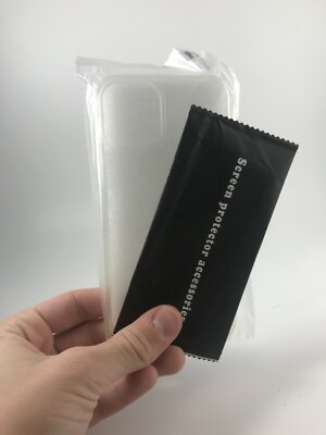 Transparent Handyhülle für iPhone 12 Pro, E-Lush Hülle Ultra Dünn Durchsichtig