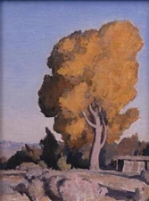 Maynard Dixon Low Country Cottonwood 1940 17"x 22" Archival Art Print