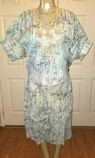 Beautiful Traditional Tribal Dashiki Tan  Navy One Size Small - Medium