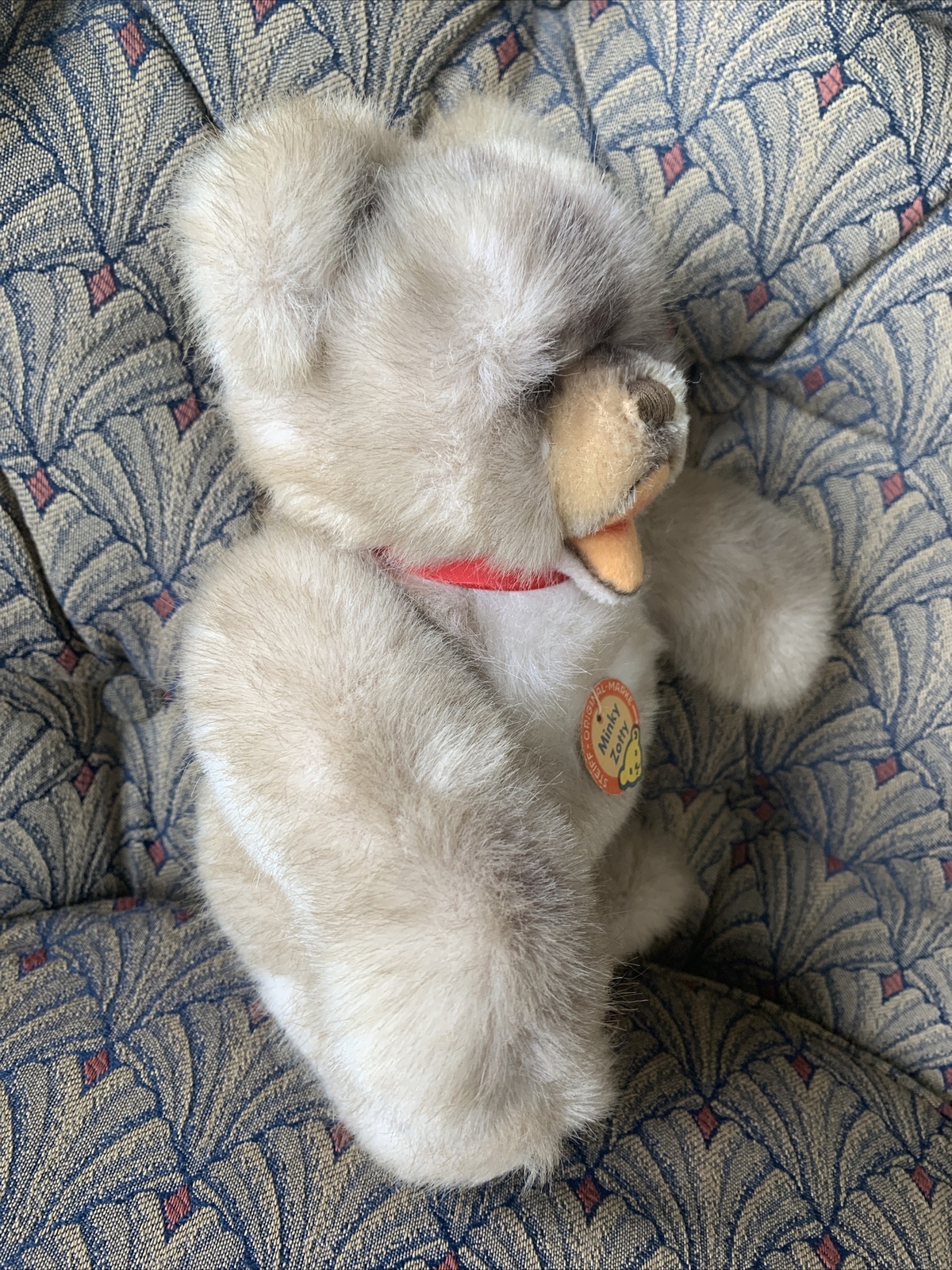 GERMAN 1950-60 STEIFF Hermann Zotty Teddy Bear 28sm Voice Long Mohair