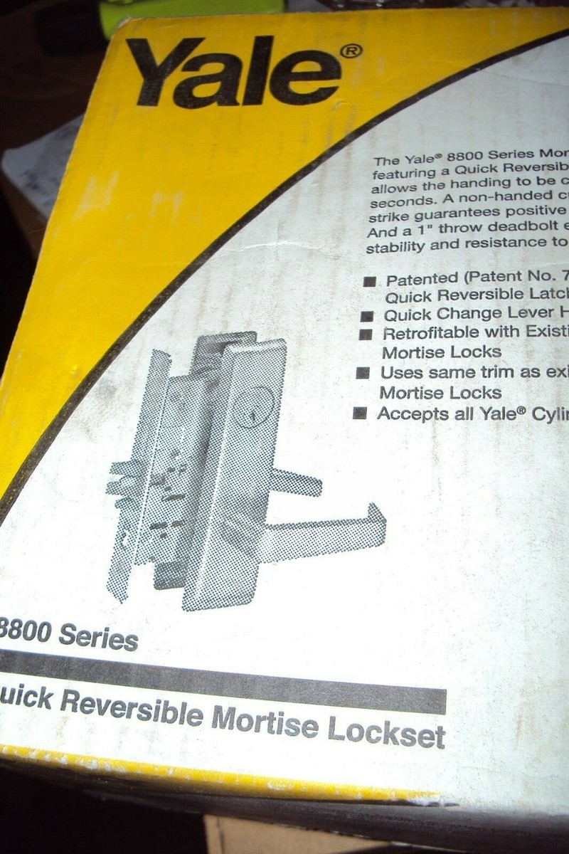 Yale AUCN8807FL X 626 Mortise Deadbolt Entry Levered Lockset