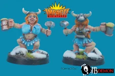 Beauties & Babes - Dwarf Cheerleader #1 (Metal) EO_DCH1