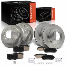 12x Disc Brake Rotor & Ceramic Brake Pad for Toyota Land Cruiser Front & Rear