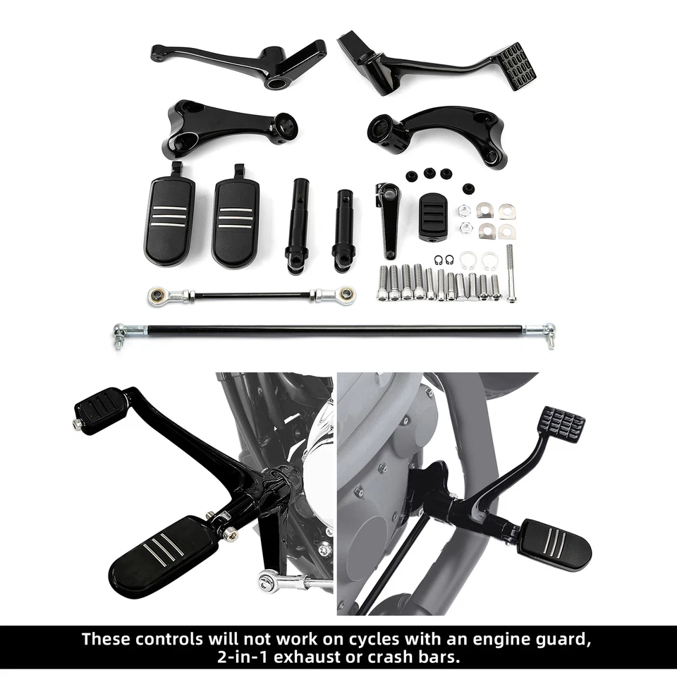 Palancas de acoplamiento de clavijas de control delanteras para Harley Sportster XL883 1200 personalizadas 04-13 Foto 3 de 4