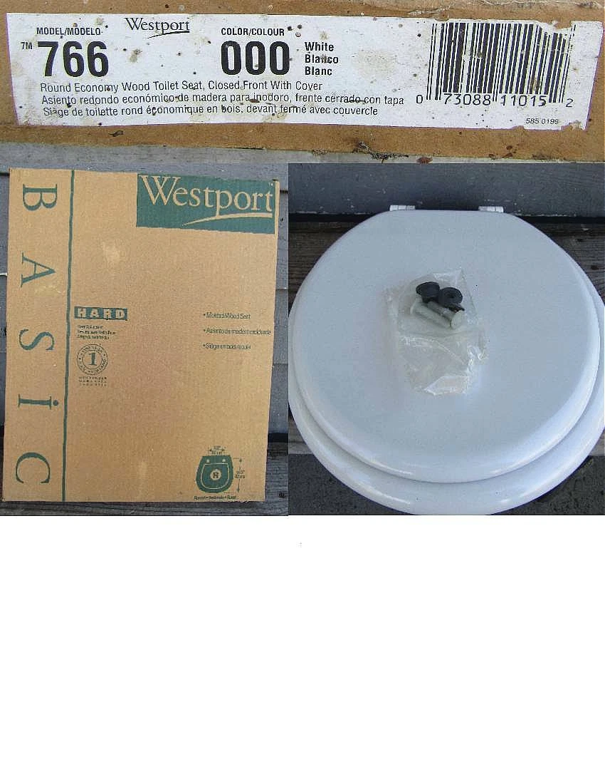 NEW in BOX WESTPORT MODEL 766 WHITE WOOD TOLIET SEAT eBay