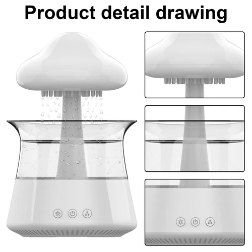 Rain Cloud Humidifier Water Drip Diffuser Aromatherapy Humidifier w/ 7 Colors US - Bild 37 von 44