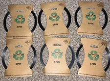 6 Pieces of Luxilon LXN Eco Spin 125 17G Black Tennis String Set