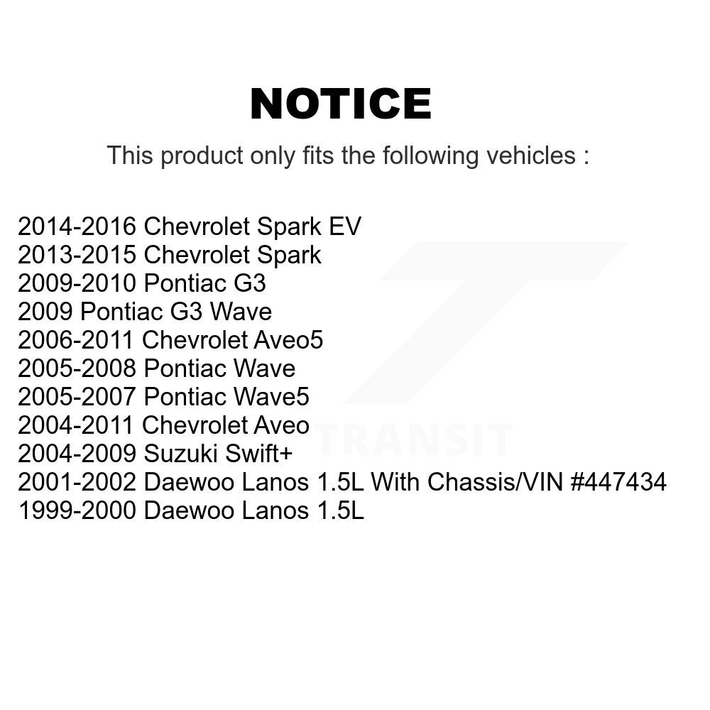 Chevrolet Aveo Brake Pads - Auto Parts at