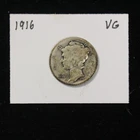 1916 Mercury Dime First Year Issue VG