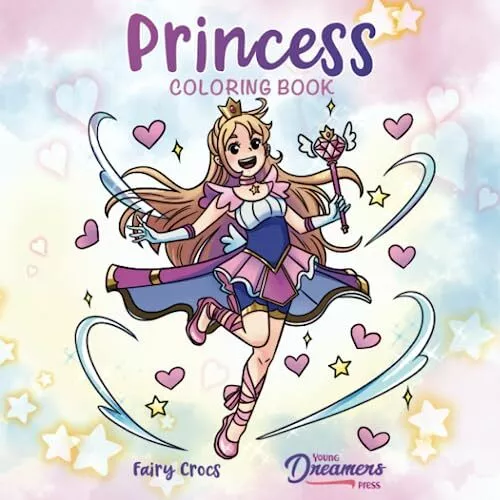 Princess Coloring Book For Kids Ages 4-8 9-12 13 Coloring Books for Kids - Picture 1 of 9