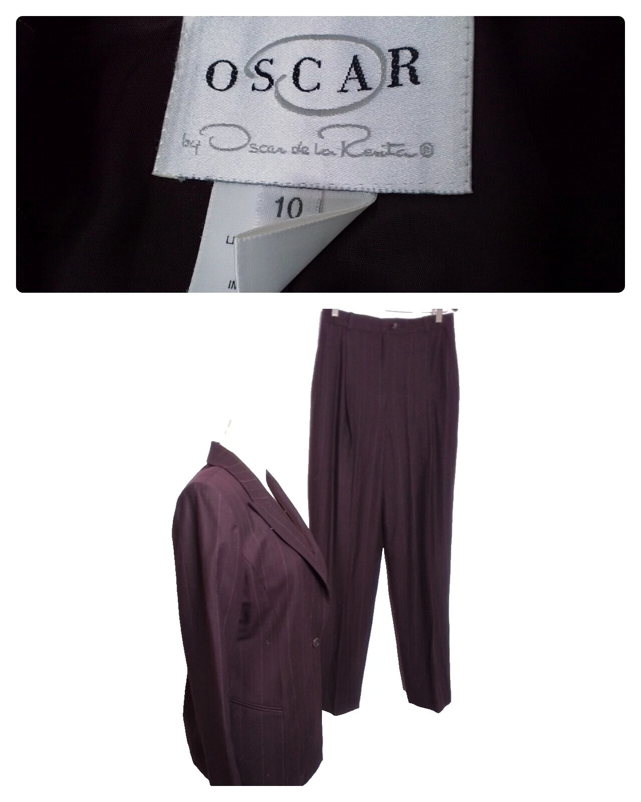 Oscar de la Renta Wool Blend Pant Suits Suits & Suit Separates for Women