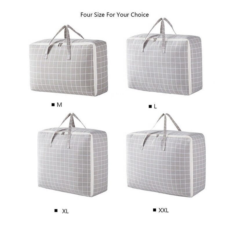 Clothes Quilt Blanket Storage Bag Fabric Organizer Waterproof Zipper