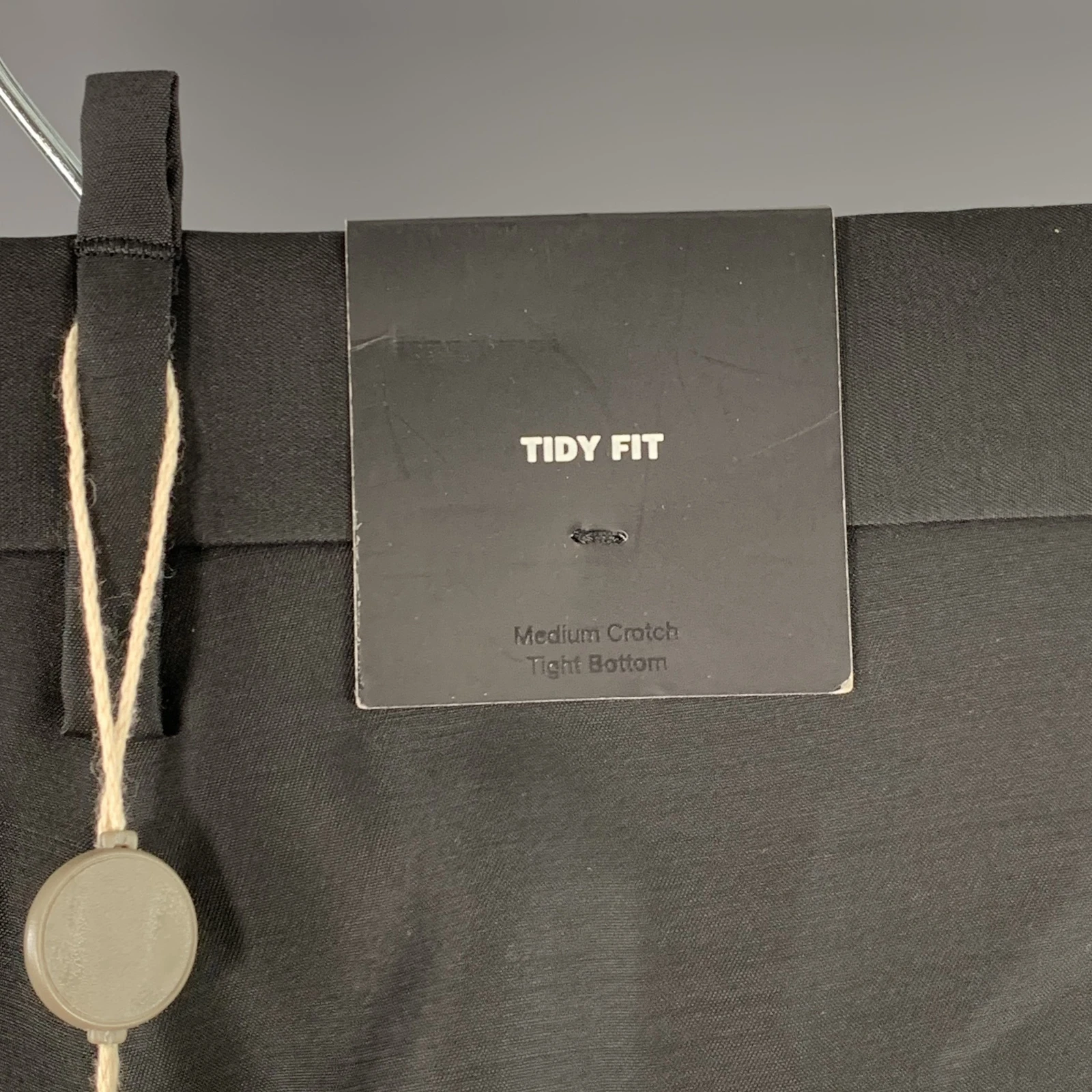 Pantaloni eleganti DSQUARED2 taglia 34 neri lana seta piatto davanti