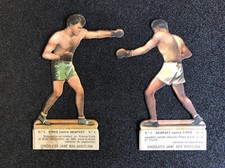 1928 Jack Dempsey Vs Luis Firpo Vintage Cutout Cards Jaime Boix
