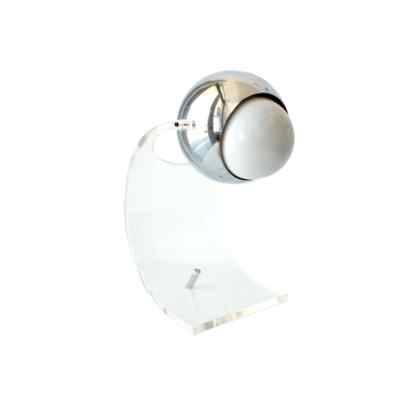 Sonneman Table Lamp Chrome and Lucite Mid Century Modern Space Age