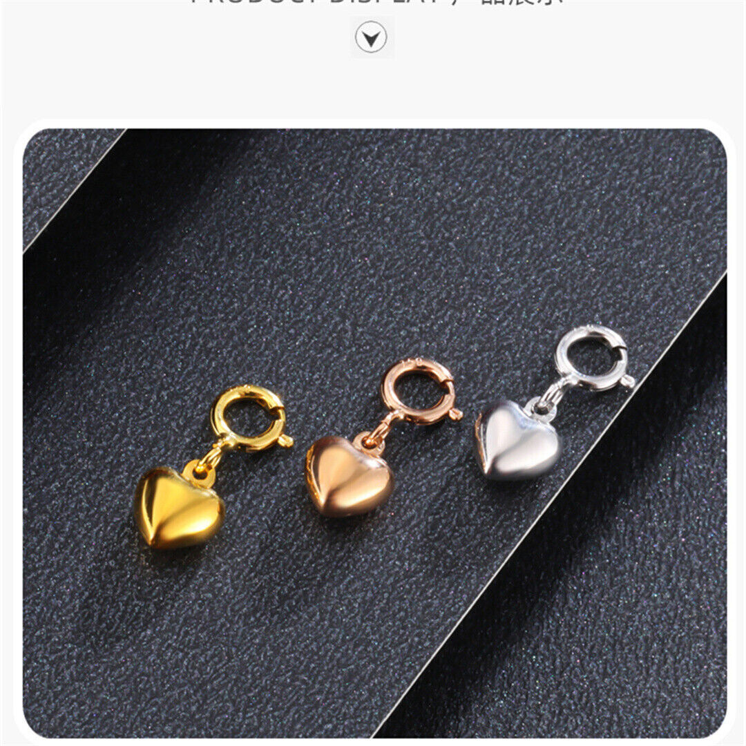 Real Au750 Pure 18K Yellow Gold Women Lucky Heart Pendant | eBay