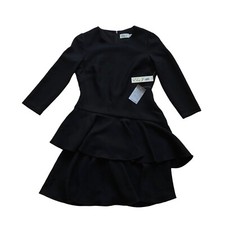 Eliza J Little Black Dress Size 6 Long Sleeve Ruffles New With Tags
