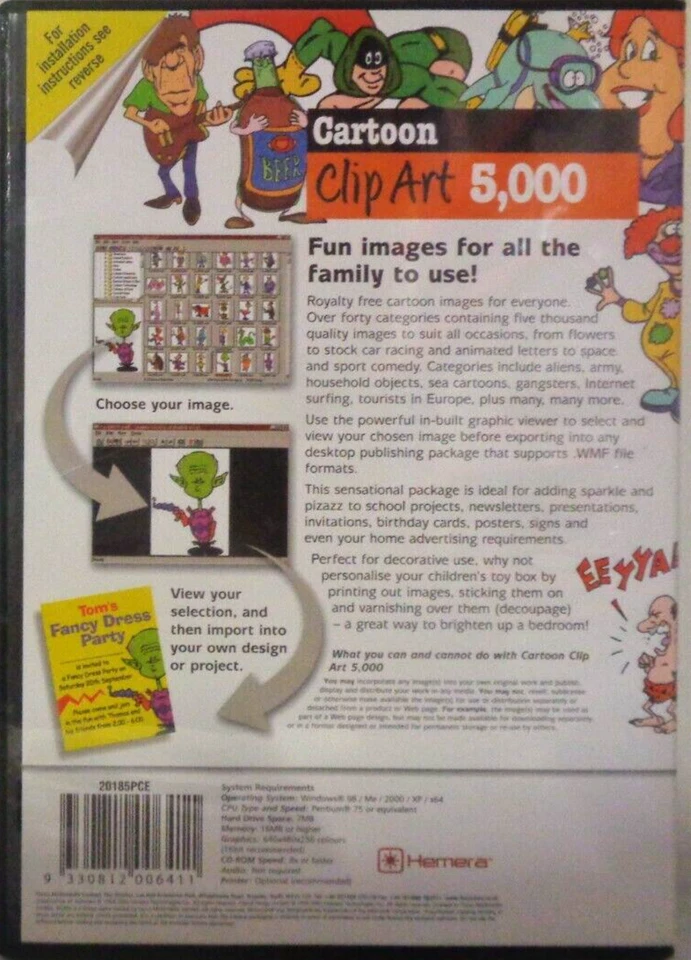 Cartoon Clip Art 5000 Royalty Free Images Vintage Stock Photos PC CD-ROM VGC - Image 2 of 3