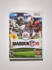 Madden NFL 10 (Nintendo Wii, 2009), MM, Case and Game, Tested and Working