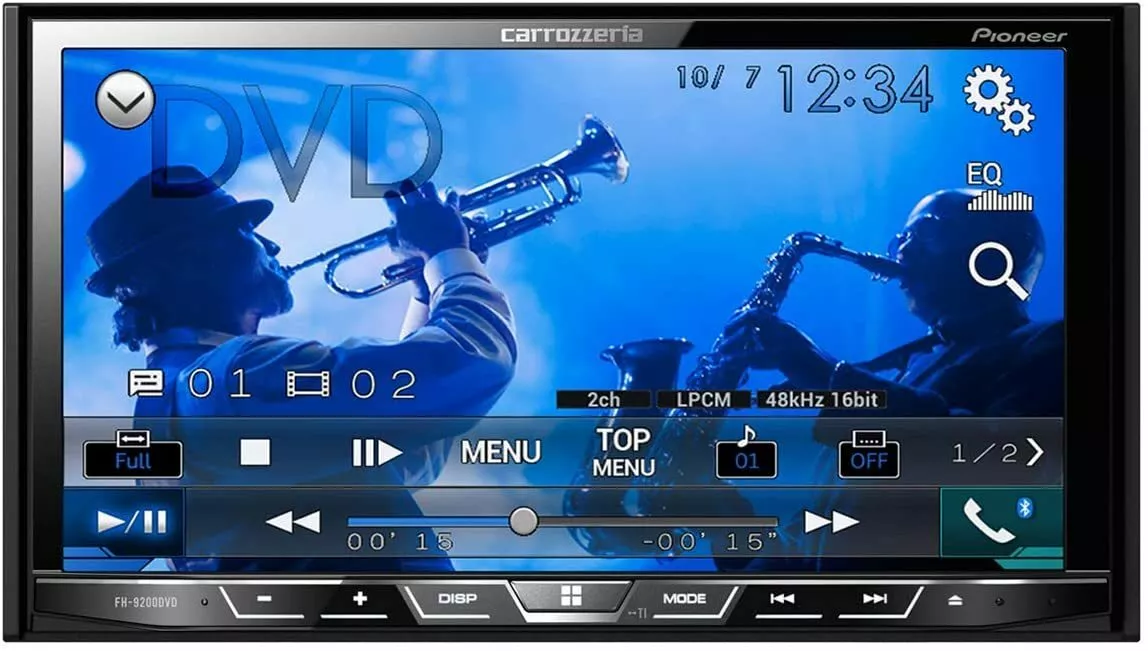 Pioneer Carrozzeria Car Audio FH-9200DVD 2DIN CD/DVD/USB/Bluetooth Japan  import