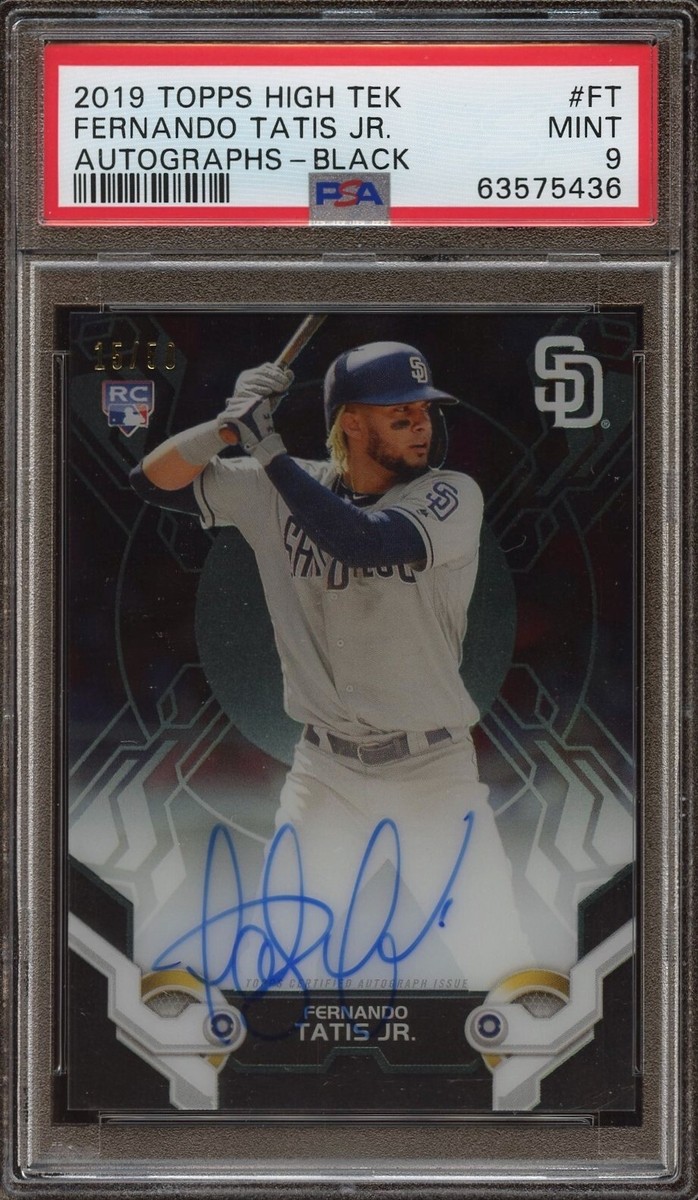 2019 Topps Stadium Club タティス 直筆サイン Auto